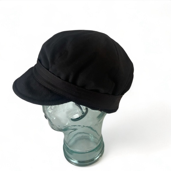 Shred Alert VTG Black Wool Snow Boarding Cadet Cap Hat - Picture 8 of 13